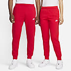 Nike fleece joggers red sale